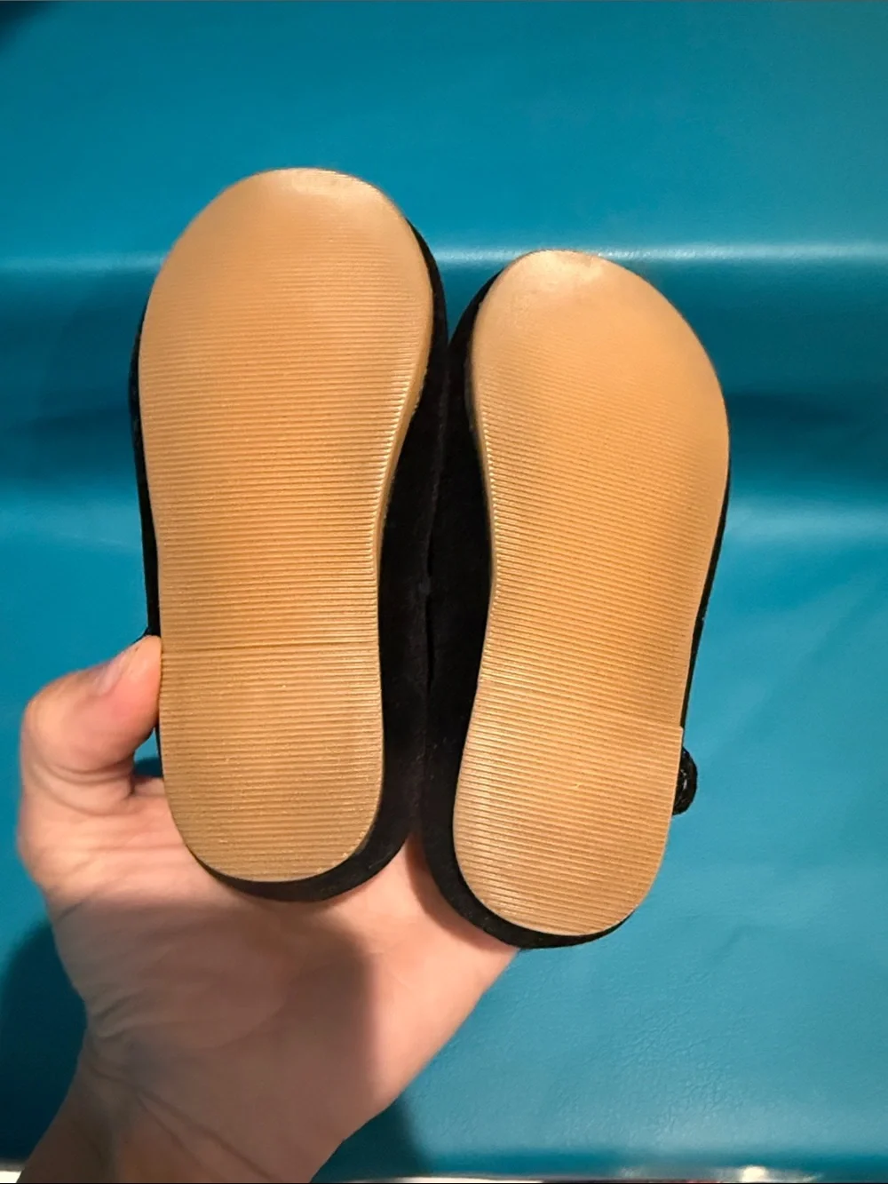 Black Velvet Bow Kids Shoes